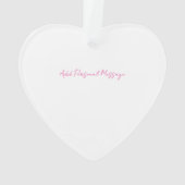 Love Note écriture manuscrite Pink Heart Valentine (dos)