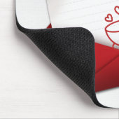 Love Note in Red Envelope Muismat (Hoek)