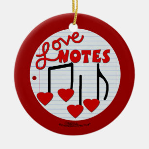 Love Note musical Keramisch Ornament