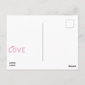 Love Note Postbox Briefkaart (Achterkant)