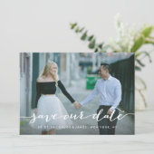 Love Note Sla de datumoverlay op Save The Date (Staand voorkant)