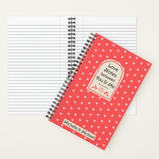 Love Notes Between You and Me Journal for Couples (À l'intérieur)