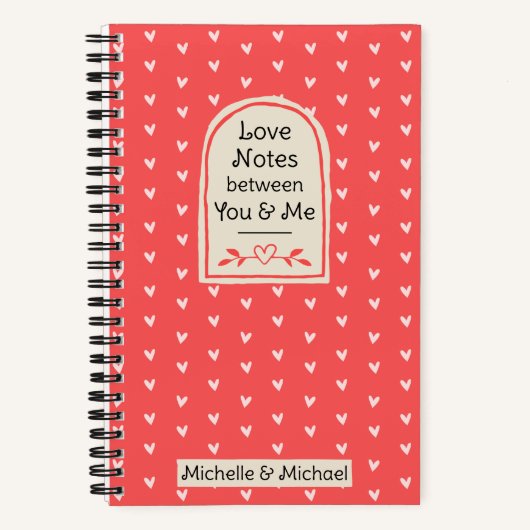 Love Notes Between You and Me Journal for Couples (Recto)