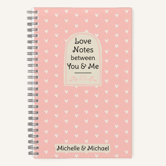 Love Notes between You and Me Journal for Couples Notitieboek (Voorkant)