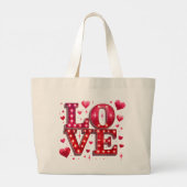 Love Nr. 6 Grote Tote Bag (Achterkant)