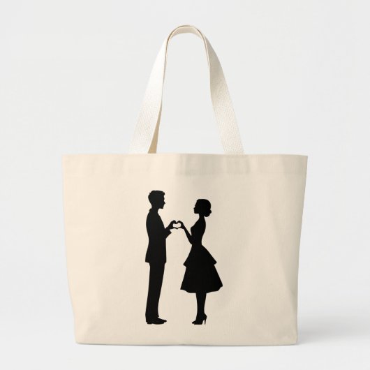 Love Nr. 9 Grote Tote Bag (Voorkant)