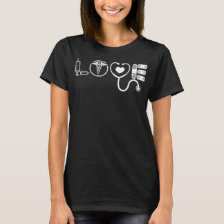 Love Nurse Cute Nurse ER Nurse RN Nurse CNA Nurse  T-shirt