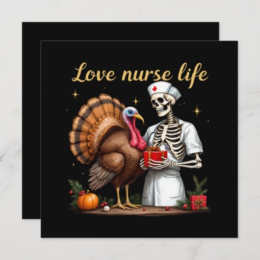 Love Nurse Life viert uw passie voor verpleegkunde Kaart (Voorkant / Achterkant)