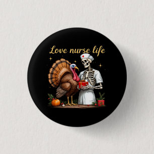 Love Nurse Life viert uw passie voor verpleegkunde Ronde Button 3,2 Cm