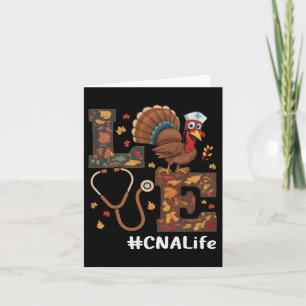 Love Nurse Thanksgiving CNA Certified Nursing ISTA Kaart