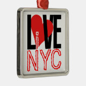 Love NYC Live in NYC Ornament (Rechts)