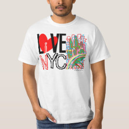 Love NYC & Live in NYC T-shirt 2A