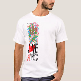 Love NYC & Live in NYC Verticaal T-shirt 2A