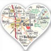 Love Ocala Florida Sticker (Voorkant)
