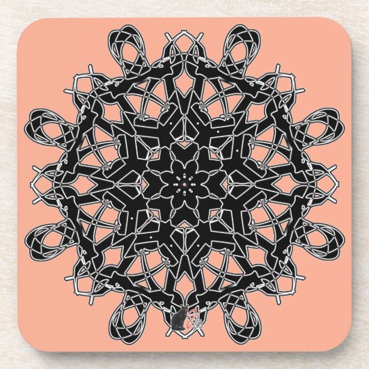 Love Octa Glyph Dessous de verre Dusk (Devant)