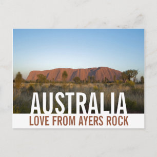 Love of Australia Ayers Rock Uluru Briefkaart