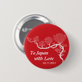 Love of Japan Cherry Blossom Button (Voorkant /achterkant)