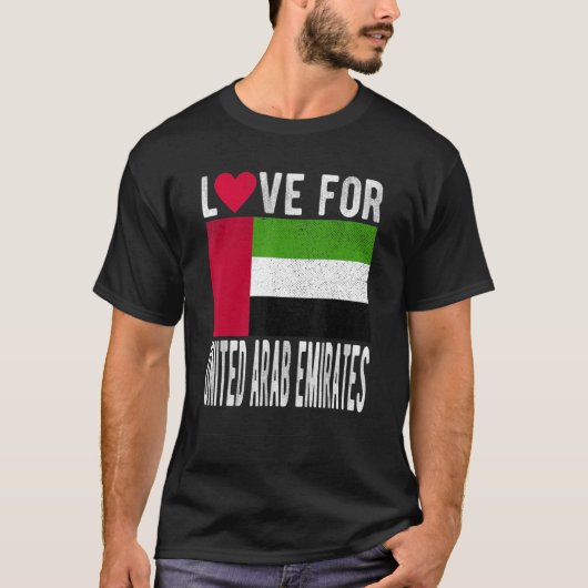 Love of United Arab Emirates T-shirt (Voorkant)