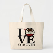 LOVE Ojai California Grote Tote Bag (Voorkant)