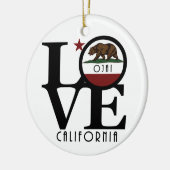 LOVE Ojai California Keramisch Ornament (Links)