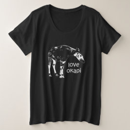 Love Okapi Grote Maat T-shirt