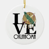 LOVE Oklahoma Keramisch Ornament (Voorkant)