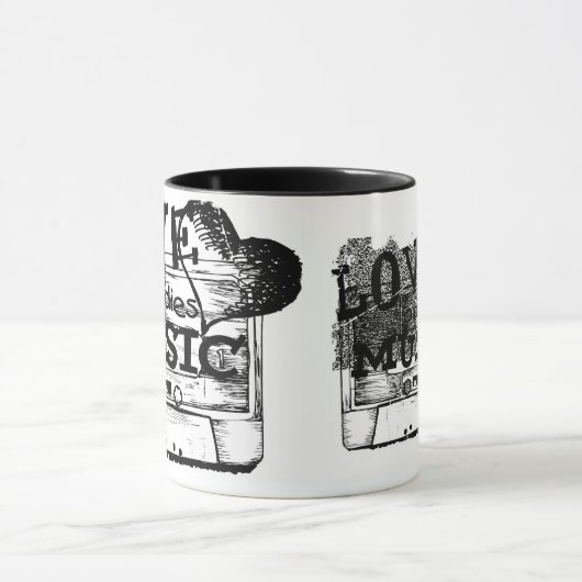 Love oldies muziek 4 Mok (Midden)