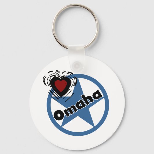 Love Omaha Sleutelhanger (Voorkant)