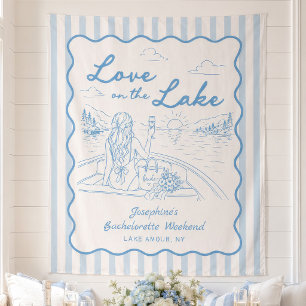Love on the Lake Bachelorette Weekend Bruidsfeest Wandkleed