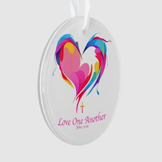 Love One Another Bible Verse John 1334 (devant)