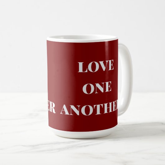 Love one another coffee mug (Devant droit)
