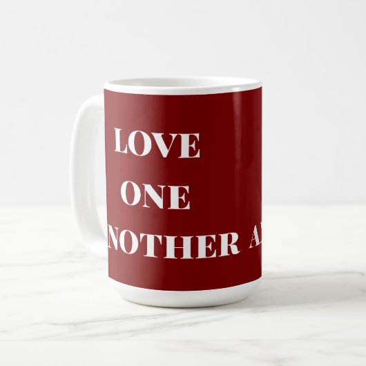 Love one another  coffee mug (Devant gauche)