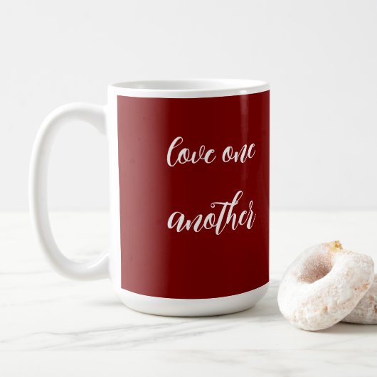 Love one another  coffee mug (Avec donut)