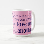 Love one another  coffee mug koffiemok (Voorkant rechts)