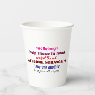 Love one another coffee mug papieren bekers