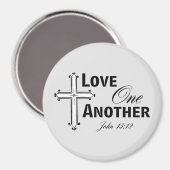 Love One Another Cross Magnet (Recto/Verso)