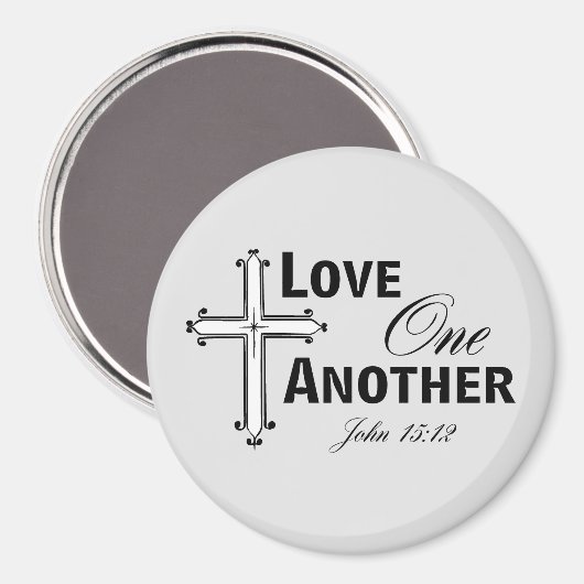 Love One Another Cross Magnet (Recto/Verso)