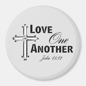 Love One Another Cross Magnet (Devant)