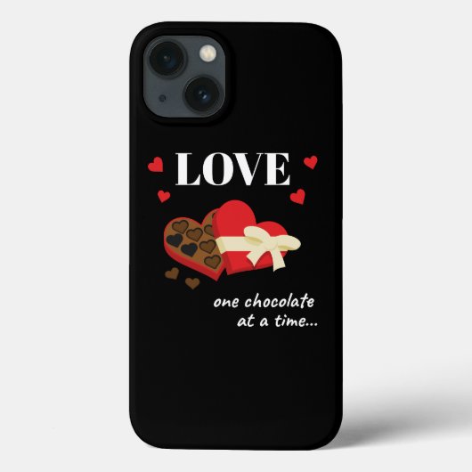 Love One Chocolate in Time Funny Quote Case-Mate iPhone Case (Achterkant)