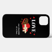 Love One Chocolate in Time Funny Quote Case-Mate iPhone Case (Achterkant (horizontaal))