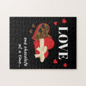 Love One Chocolate in Time Funny Quote Legpuzzel (Horizontaal)