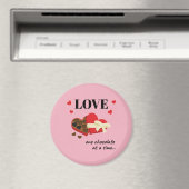 Love One Chocolate in Time Funny Quote Magneet (Insitu (Vaatwasser))