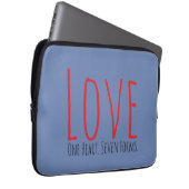 Love - One Heart. Seven Forms Electronics Bag Laptop Sleeve (Voorkant Rechts)