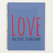 Love - One Heart. Seven Forms Planner (Devant)