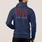 Love - One Heart. Seven Forms T-Shirt (Achterkant)
