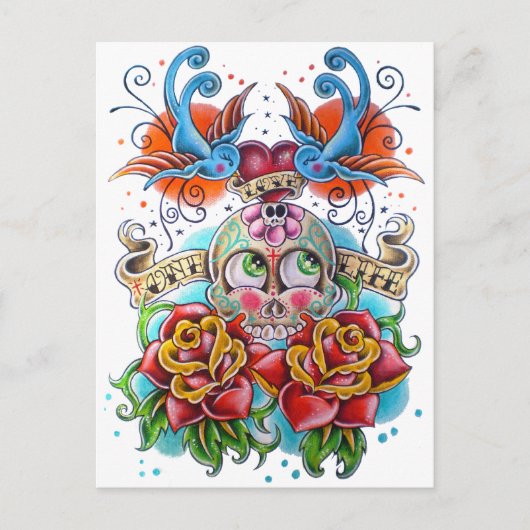 Love One Life Briefkaart (Voorkant)