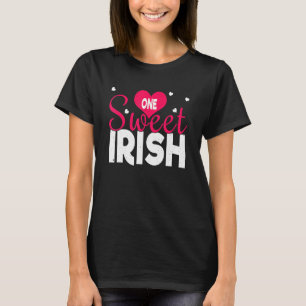 Love One Sweet Irish Heart Day Happy Valen T-shirt