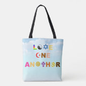 Love One Weer Canvas tas (Achterkant)