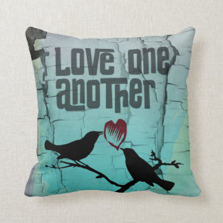 Love One Weer Whimsical Turquoise Birds Kussen
