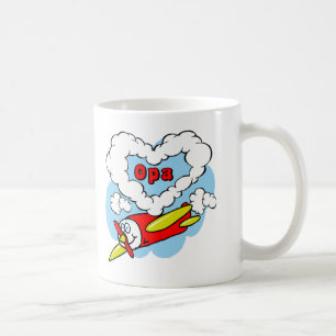 Love Opa Kinder Airplane Koffiemok